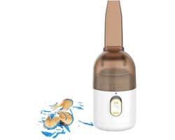 Handheld stofzuiger - Klein stofzuigertje - Tafelstofzuiger - stofzuiger - draagbaar - handheld - USB Oplaadbaar - hoge zuigkracht - compact en draagbaar - bureau voor het reinigen van kruimels, huishouden, kantoor - wit