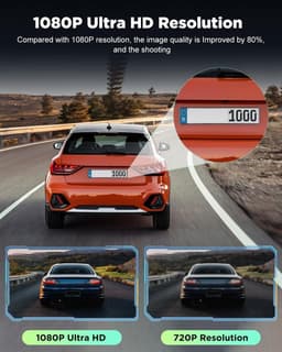 Dashcam 1080P - 4-kanaals systeem - Groothoekcamera's - Nachtzicht - Voor Auto's — thumbnail 4
