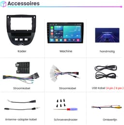 Awesafe Autoradio - Geschikt Voor Toyota Aygo/PEUGEOT 107/Citroen C1 2005 t/m 2014 - Draadloos Carplay Android Auto - Linux systeem - 10 Inch Touchscreen - Bluetooth Wifi - 2005 2006 2007 2008 2009 2010 2011 2012 2013 2014 — thumbnail 5