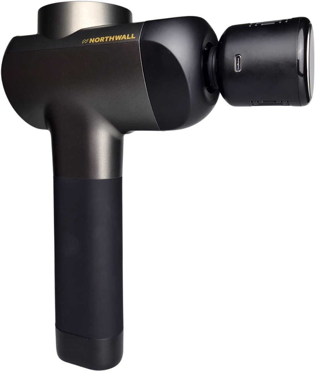 Northwall G1 Gold Series - Massage Gun - Gold Series - Professioneel - Massage Apparaat - Warmte-Koude massagekop - Massage Pistool Inclusief Koffer - 6 Opzetstukken — afbeelding 1