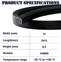 Grasmaaier Drive Deck Riem voor Craftsman en Husqvarna - 42 inch — thumbnail 2