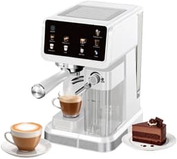 Lamor Koffiemachine - Espressomachine - Koffieapparaat - Espressomachines - Koffiemachines - Melkopschuimer - 6 programma's — thumbnail 1