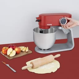 Keukenmachine - Mixer - Bakken en Koken - Krachtige Motor - 5 Liter - Mat Rood — thumbnail 2