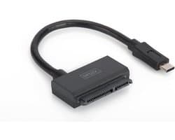 Adapterkabel - Type C naar SATA - Schijven Koppelen - Snelle Data Overdracht - Tot 5 TB - Zwart