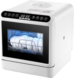 Mini Vaatwasser -Vrijstaande Compacte Vaatwasser voor 4-6 Couverts - 5 Wasprogramma's -Touchbediening - 5 L Waterreservoir - 1000 W — thumbnail 4