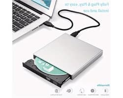 Externe DVD-speler - CD Brander - Bestanden Archiveren - Plug and Play - Draagbaar - Zwart