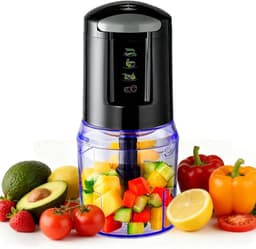 Keukenmachine Hakmolen - Elektrische Mixer - Snel Ingrediënten Fijnmaken - 3-in-1 Functionaliteit - 500 ml - Wit — thumbnail 1