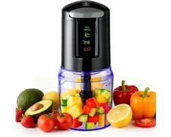 Keukenmachine Hakmolen - Elektrische Mixer - Snel Ingrediënten Fijnmaken - 3-in-1 Functionaliteit - 500 ml - Wit