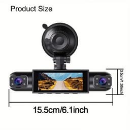 4-Camera Dashcam – 1080P Full HD Voorcamera & 720P Achter-, Linker- en Rechtercamera — thumbnail 2