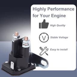 725-1426 Starter Solenoid voor MTD 925-1426 925-1426A 725-1426A 725-0771 925-0771 voor Snapper 18817 75671 voor Toro 112-0309 334009 B 435 0 65 Grasmaaier 12V 80Amp Starter Relais Solenoid — thumbnail 3