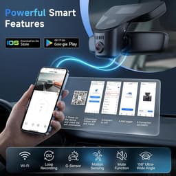 SnelShoppen - Dashcam 4K Ultra HD voor Audi en Porsche 2019-2026 - Perfecte Pasvorm, Discreet Design, Veiligheid, Geen Kabels, GPS Functie — thumbnail 3