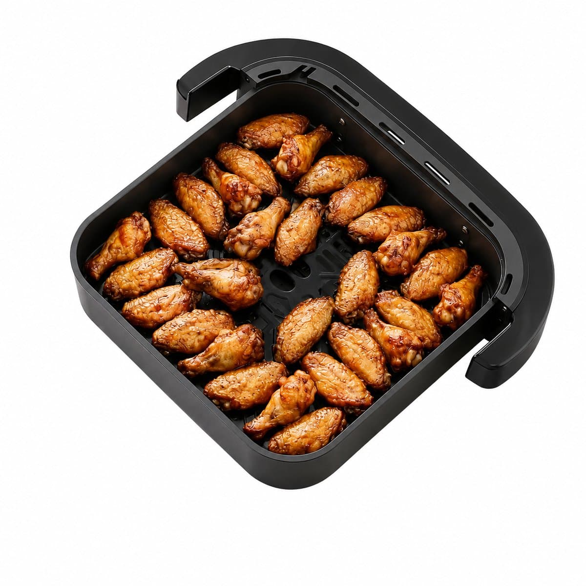 Zerova Dubbele Airfryer - Heteluchtfriteuse - Heteluchtoven - Oven - Bakoven - LED Touchscreen - 10 Programma’s - 2000W - Zwart — afbeelding 1