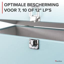 Audizio RC32 Vinyl Platenkoffer voor max 30/35 platen - Blauw — thumbnail 3