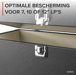 Audizio RC32 Vinyl Platenkoffer voor max 30/35 platen - Zwart — thumbnail 4