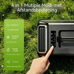 Mobiele Airco - Airconditioner Met Afvoerslang - Koelen En Ontvochtigen - Timer 0,5-24 Uur - 7000 BTU – Kamer En Kantoor – 54,3x31,5x36,3cm – Zwart — thumbnail 3