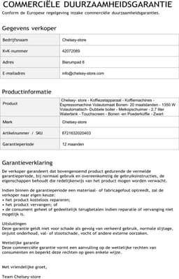 Chelsey- store - Koffiezetapparaat - Koffiemachines - Espressomachine Volautomaat Bonen- 20 maalstanden - 1350 W Volautomatisch- Dubbele boiler - Melkopschuimer - 2,7 liter Watertank - Touchscreen - Bonen -en Poederkoffie - Zwart — thumbnail 5