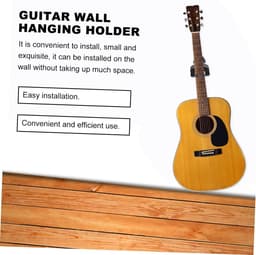 Muurhouder voor Gitaar en Ukelele – Opberghaak van Metaal en Zwart Kunststof – Met Sponsvulling – Stabiel voor Thuis en Studio — thumbnail 3