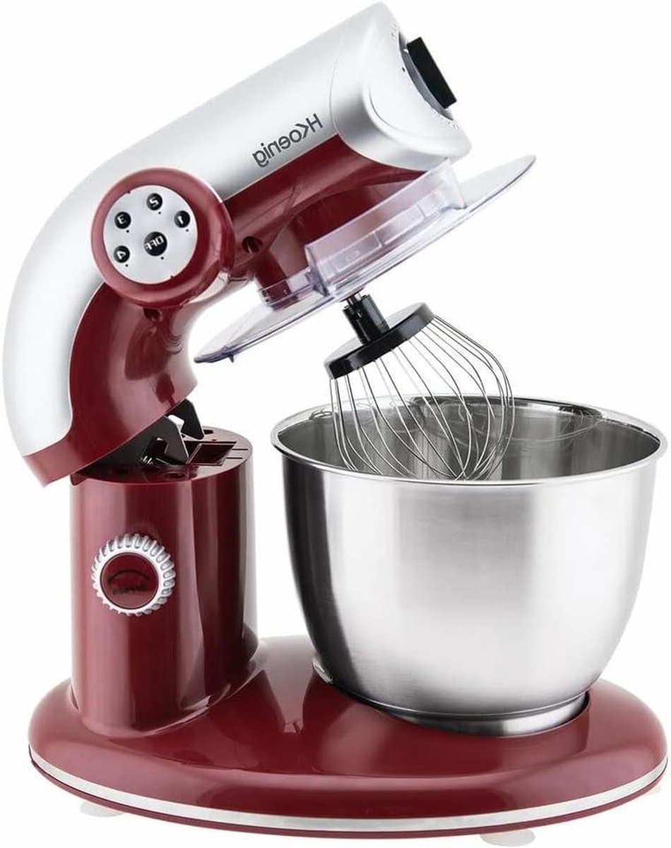 Keukenmachine - Mixer - Deeg Maken - Kantelbare Kop - 5.5L Kom - Rood — afbeelding 1