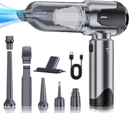 Thijox - Handstofzuiger Accu 15000 Pa Draadloos 4-in-1 Mini Stofzuiger Oplaadbaar Licht en Draagbaar voor Auto Kantoor Huis Keuken — thumbnail 1
