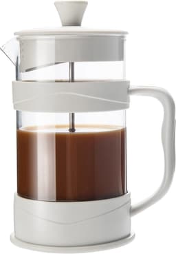 Thijox - French Press Koffie/Thee Maker, Camping Mini Koffiezetapparaat 304 Roestvrij Staal, Hittebestendig Glas, Cold Brew Koffie Pers 11,8 oz voor T — thumbnail 1