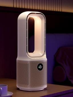 Aircooler Draadloos met Nevel – Bladloze Ventilator, 9 Snelheden, Luchtbevochtiger, Stil, 400 ml Watertank, Timer — thumbnail 2