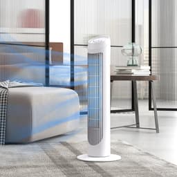 Rolu Torenventilator – Ventilator Staand – Bladloze Ventilator – 80 CM – 3 Snelheden – 70° Oscillatie – Energiezuinig – Weinig Geluid — thumbnail 3
