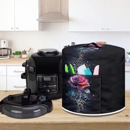 Keukenmachinehoes - Beschermhoes Apparaat - Apparaten Beschermen - Met Handvat En Vak - 38 x 36 cm - Rozenbloemen — thumbnail 3