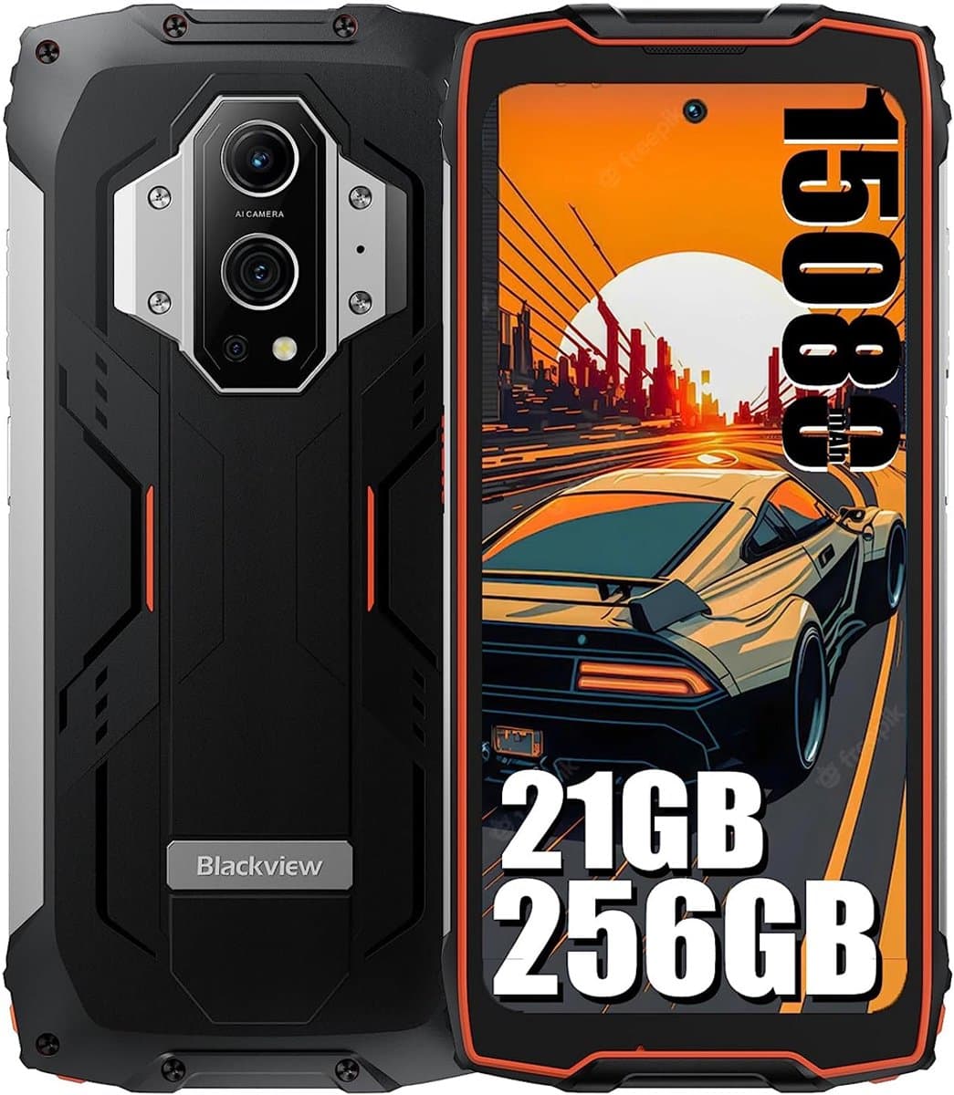 Blackview BV9300 Robuuste Smartphone (100LM Zaklamp) 15080mAh Helio G99 21GB+256GB 6.7'' 120Hz 50MP+ 32MP Camera, IP68 Waterdichte Buiten Mobiele Telefoon NFC -Groen — afbeelding 1