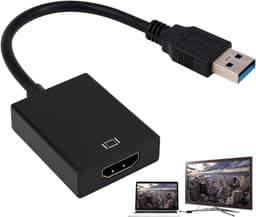 Adapter USB naar HDMI - Grafische kabelconverter - Extra monitor aansluiten - Geïntegreerde driver — thumbnail 1