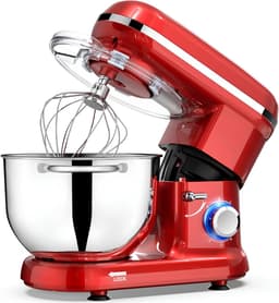 KAD® Deegmachine - Elektrische Deegmixer - Keukenmixer - Rood - 42cm x 27cm x 36cm — thumbnail 1