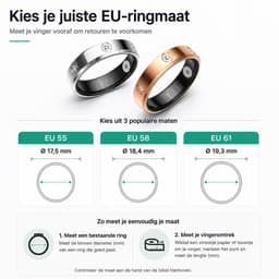 DrPhone RingSense Elegance Slimme Ring - Smart Ring - IP68 - Stappenteller - Goud - EU Maat 55 — thumbnail 3