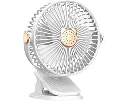 KZQ Oplaadbare Usb Ventilator – Stil, Compact, 4 Snelheden – Voor Camper, Tent, Auto, Slaapkamer, Kantoor, Binnen En Buiten – Cadeau Voor Dames En Heren — afbeelding 1
