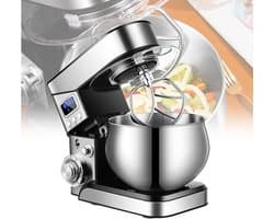 Keukenmixer - Standmixer Deegmixer - Bakken en Maken - Stille Motor - 5.5 L - Roestvrij Staal
