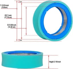 Luchtfilter voor John Deere grasmaaier - met voorfilter - optimale luchtstroom - vervangingsonderdeel - ShopVlot — thumbnail 5