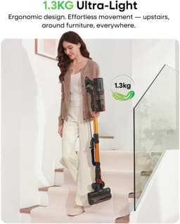 Steelstofzuiger met Snoer - Krachtige Stofzuiger - Huis Reinigen - Continue Zuigkracht - 1.5L Capaciteit - Groen — thumbnail 5