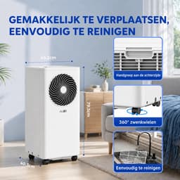 Auxair 9.000 BTU mobiele airco - koelen, ventileren en ontvochtigen — thumbnail 4