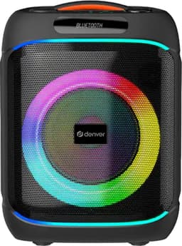 Denver Bluetooth Speaker Party box - Discolichten - Partyspeaker incl. draadloze microfoon & afstandsbediening - Luidspreker - 8" woofer - BPS270 — thumbnail 1