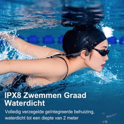 X7S - Bone Conduction Headphone – Open-Ear Sport Oortjes – Sport Hoofdtelefoon – Bluetooth Koptelefoon – IPX8 Waterbestendig – Hardlopen & Fitness – Zwart — thumbnail 5