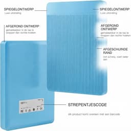 Ploutos® Harde Schijf - Draagbare Harde Schijf voor PC, Laptop & Console - Ultradunne Draagbare Harde Schijf - Lichtblauw - 30cm x 21cm x 4cm — thumbnail 4