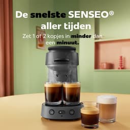 Philips Senseo Vibe Koffiepadmachine CSA225/60 - Compact - Keuze uit 1 of 2 Kopjes - Instelbare Intensiteit - Automatische Uitschakeling - Donkergrijs — thumbnail 4