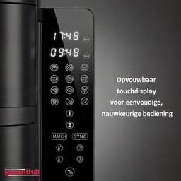 Airfryer Dubbel - Hete Lucht Oven - Gezond Koken - Twee Manden Tegelijk - 11 Liter - Zwart — thumbnail 5
