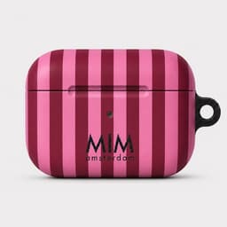 MIM Amsterdam - Sugar rush - Geschikt voor AirPods Pro 3 - AirPod hoesje - Strepen print - AirPod hoesje met print - Shockproof- Cover voor AirPods - Trendy AirPod case — thumbnail 1