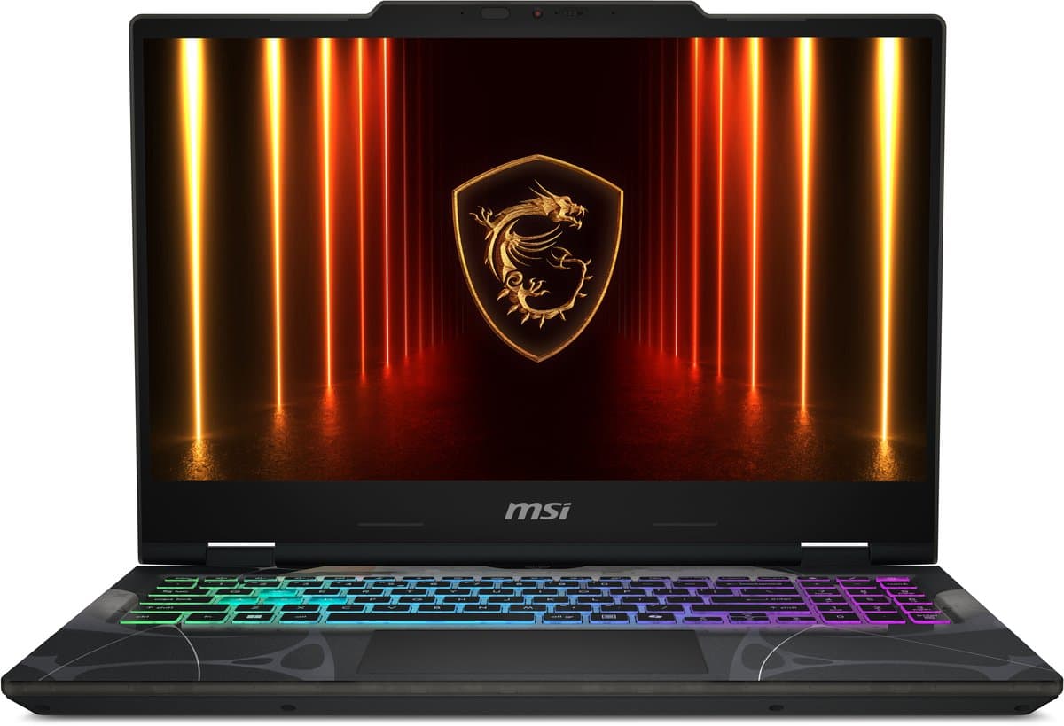 MSI Cyborg 15 B13WEKG-1223NL Intel® Core™ i5 i5-13420H Laptop 39,6 cm (15.6) Full HD 16 GB DDR5-SDRAM 512 GB SSD NVIDIA GeForce RTX 5050 Wi-Fi 6E (802.11ax) Windows 11 Home Zwart — afbeelding 1