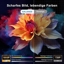 Draagbare Projector - Wit - Ondersteunt 4K Resolutie - Android 14.0 - Voor Thuis en Buiten — thumbnail 2