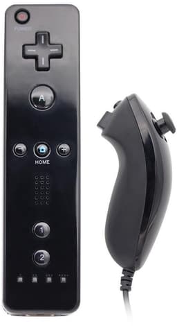 Controller & Nunchuk Geschikt voor Wii & Wii U - Rood — thumbnail 1