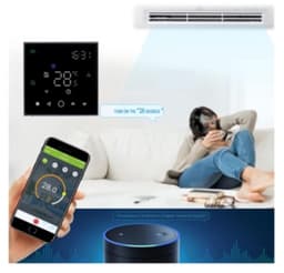Slimme Thermostaat - Temperatuurregelaar Klimaatregelaar - Comfort Thuis - Nauwkeurigheid 05°C - 1 cm lengte - Wit — thumbnail 2