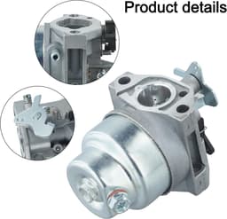 Carburateur Set - Reserveonderdeel Grasmaaier - Motoronderhoud Gazon - Inclusief Afdichtingen Slang - 10 x 10 x 6 cm - Zilver — thumbnail 4