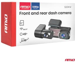 AMiO Dashcam Voor en Achter 1K WLAN – Dual Camera Full HD 1080P WiFi – 256GB Ondersteuning – Parking Mode G Sensor Nachtmodus — thumbnail 2