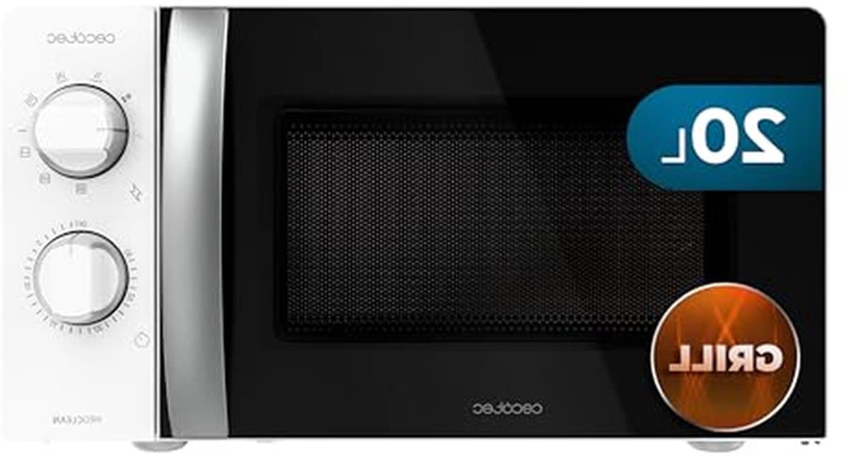 Magnetron met Grill - Oven Apparaat - Snel Eten Bereiden - 3Dwave Technologie - 20L Inhoud - Zwart — afbeelding 1
