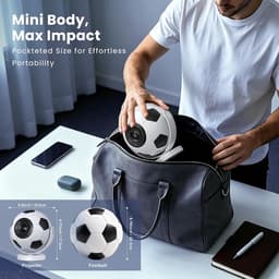 [Voetbalprojector] mini-beamer, smart projector met wifi 6 en Bluetooth 5.4, Android 14, 180° draaibaar, autokeystone. Draagbare projector compatibel met HDMI/tv-stick/laptop — thumbnail 4